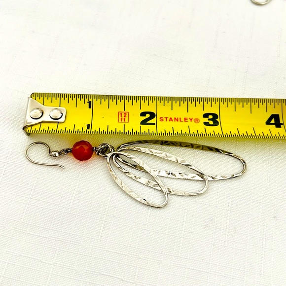 Sterling Silver~Long Earrings - Picture 6 of 7